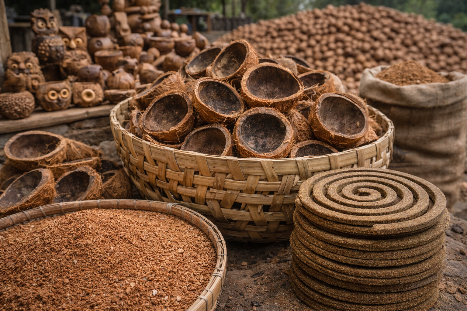 Handicrafts and mosquito coils