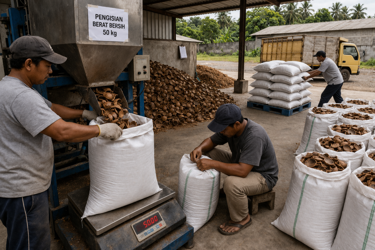 Packing into PP Bags