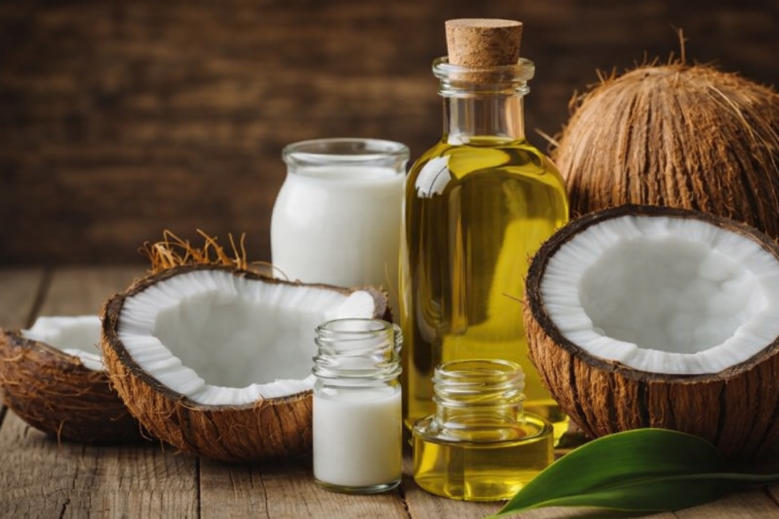 Coconut oil and fresh coconut